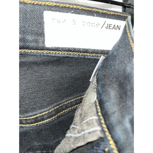 Rag & Bone Dive High Rise Skinny in Clean Steele Black Jeans Size 25 - Picture 8 of 8